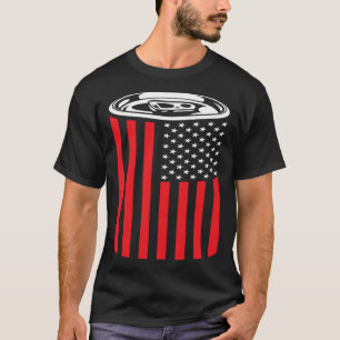 Öl Amerikansk Flagga 4:e Juli Män Kvinnor Merica U T Shirt