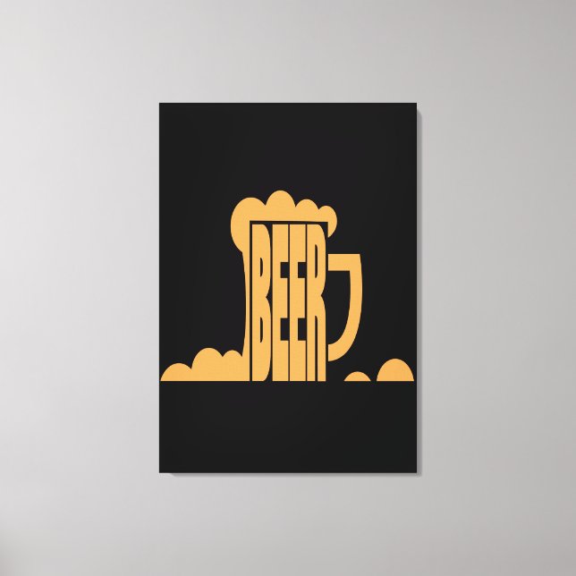 Öl är här canvastryck (Framsida)