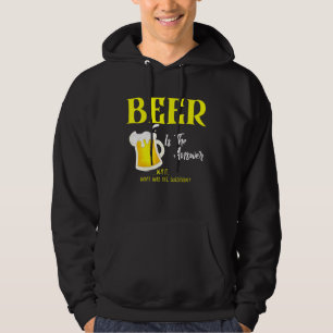 Öl är svaret på frågan hoodie