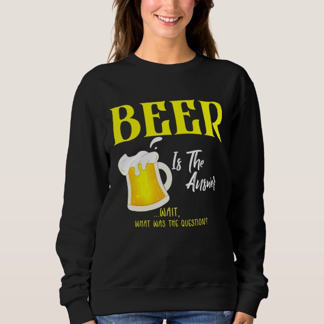 Öl är svaret på frågan t shirt (Framsida)