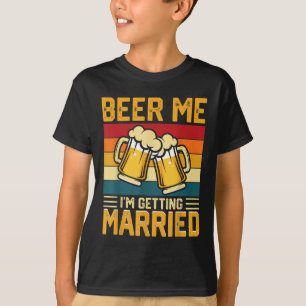 Öl åt mig jag gifter mig Brudgum Brud Svärmannen T Shirt