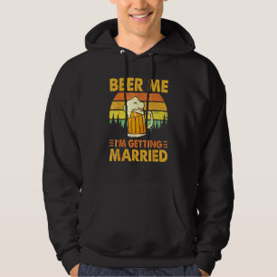 Öl åt mig jag gifter mig Män Brudgum Svestmän Hoodie