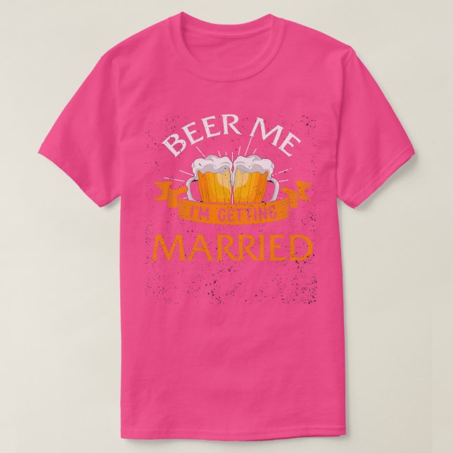 Öl åt mig jag ska gifta mig Män Rolig Brudgum Sväg T Shirt (Design framsida)