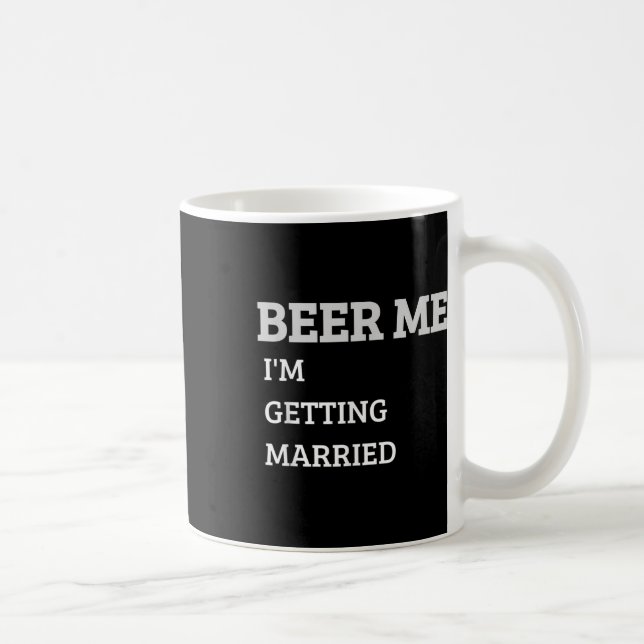 Öl åt mig jag ska gifta mig Rolig brudgum Seter Ba Kaffemugg (Höger)