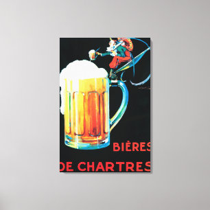 Öl av Chartres den befordrings- affischen Canvastryck