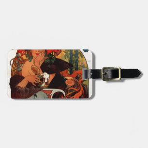 Öl av Meusen av Alphonse Mucha Bagagebricka