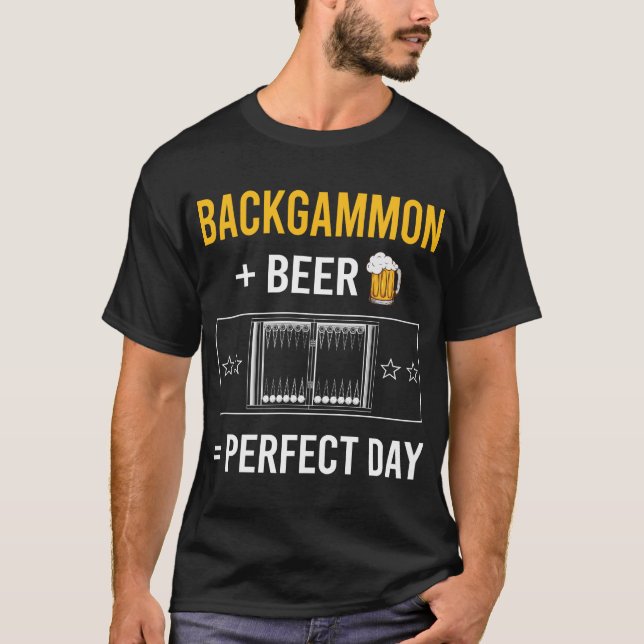 Öl Backgammon T Shirt (Framsida)