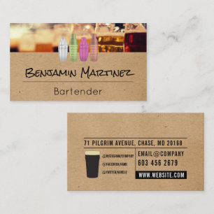 Öl Bartender Visitkort