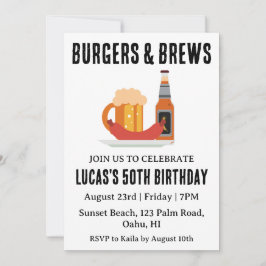 öl bbq födelsedagsinbjudan inbjudningar