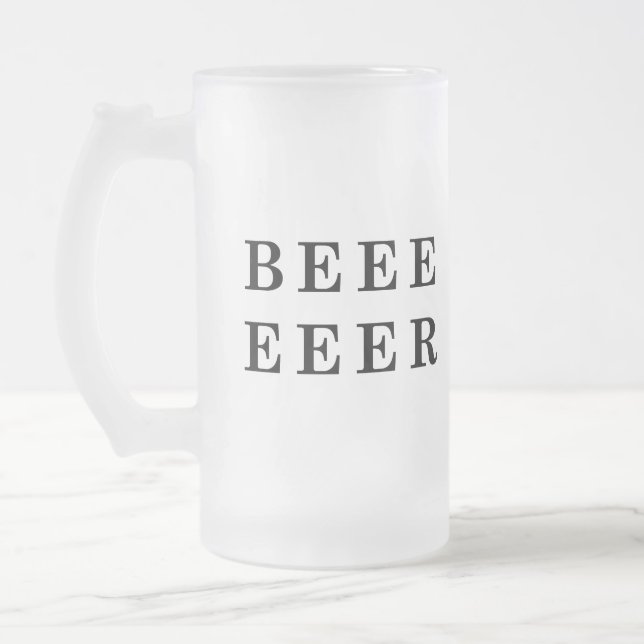 Öl, Beer älskare-design Frostat Ölglas (Vänster)