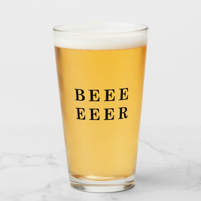 Öl, Beer älskare-design Glaskopp (Framsida fylld)