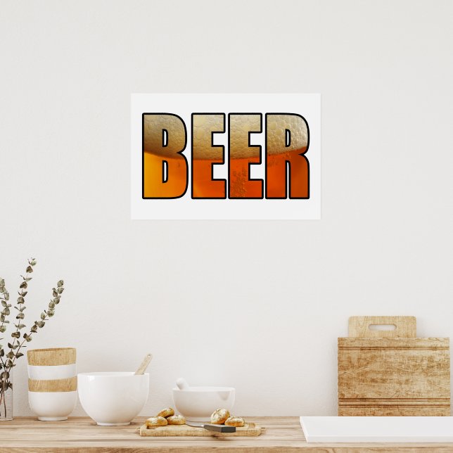 Öl, Beer älskare Poster (Kök)