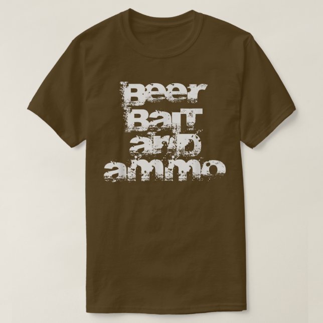 Öl, bete och Ammo T Shirt (Design framsida)