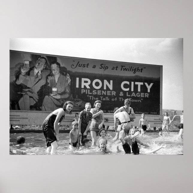 Öl Billboard, 1938 Poster (Framsidan)