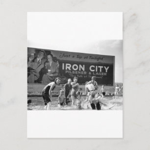 Öl Billboard, 1938 Vykort