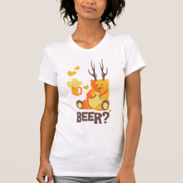 Öl? Björn med Antlers-T-Shirt T Shirt