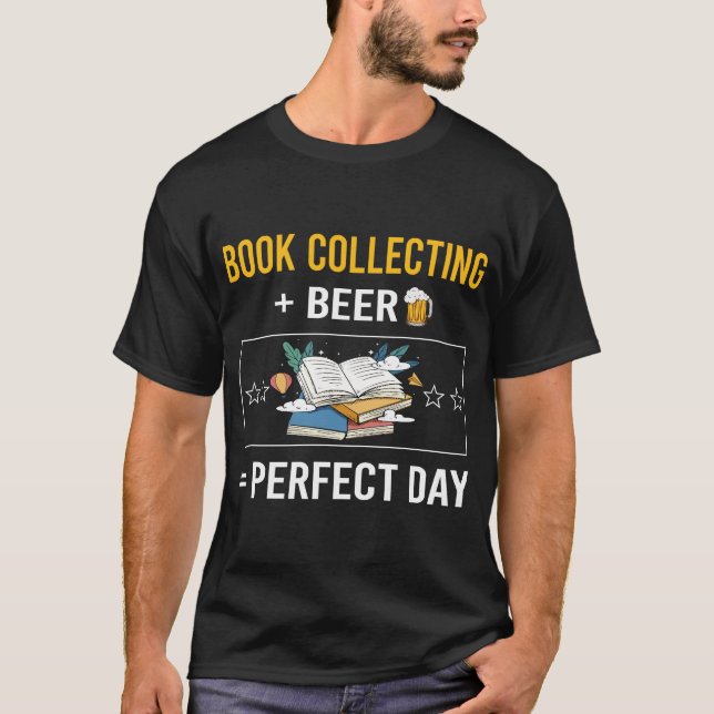 Öl Bok Samla in Bokar bibliofil T Shirt (Framsida)