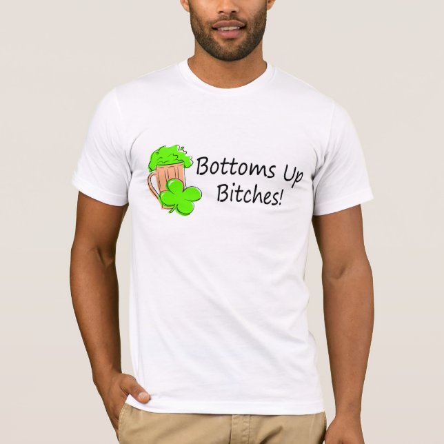 Öl bottnar upp tee shirt (Framsida)