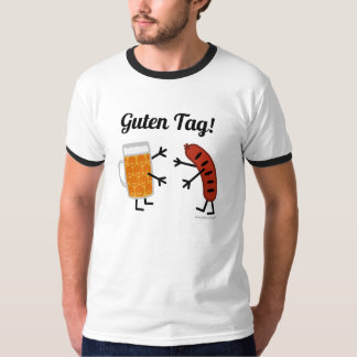 Öl & Bratwurst - Guten märkre! - Roliga Foodie Tee