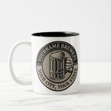 Öl Brewery Big Mugg vid Personlig NAMN