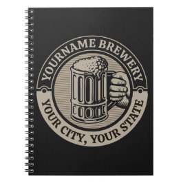 Öl Brewery Big Mugg vid Personlig NAMN Anteckningsbok