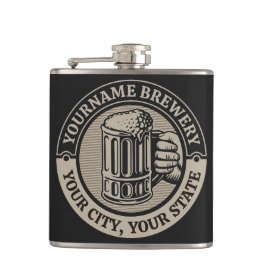 Öl Brewery Big Mugg vid Personlig NAMN Fickplunta