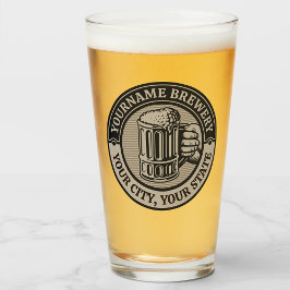 Öl Brewery Big Mugg vid Personlig NAMN Glaskopp