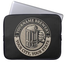 Öl Brewery Big Mugg vid Personlig NAMN Laptop Fodral
