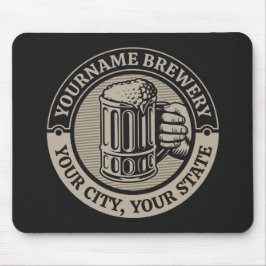 Öl Brewery Big Mugg vid Personlig NAMN Musmatta