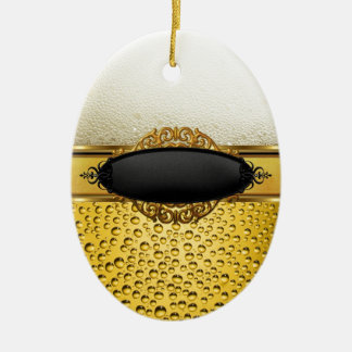 Öl Bubblar Ale Amber Drycker 2 Julgransprydnad Keramik