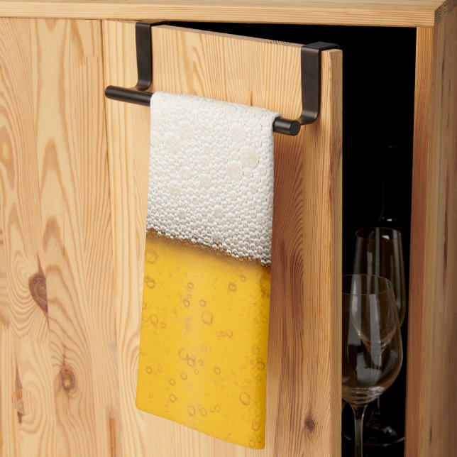 Öl Bubbles Close-Up Kökshandduk (Thirds Fold)