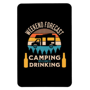 Öl Camping Med Öl Födelsedag Magnet