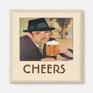 Öl, Cheers, ändra text Magnet