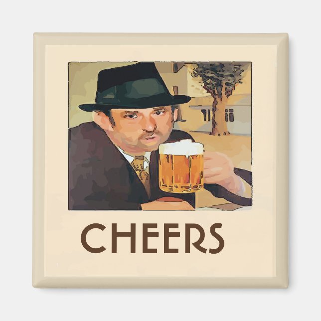 Öl, Cheers, ändra text Magnet (Framsidan)