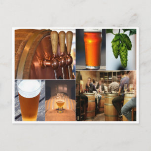 öl collage bryggeri pint ale brygd stout vykort