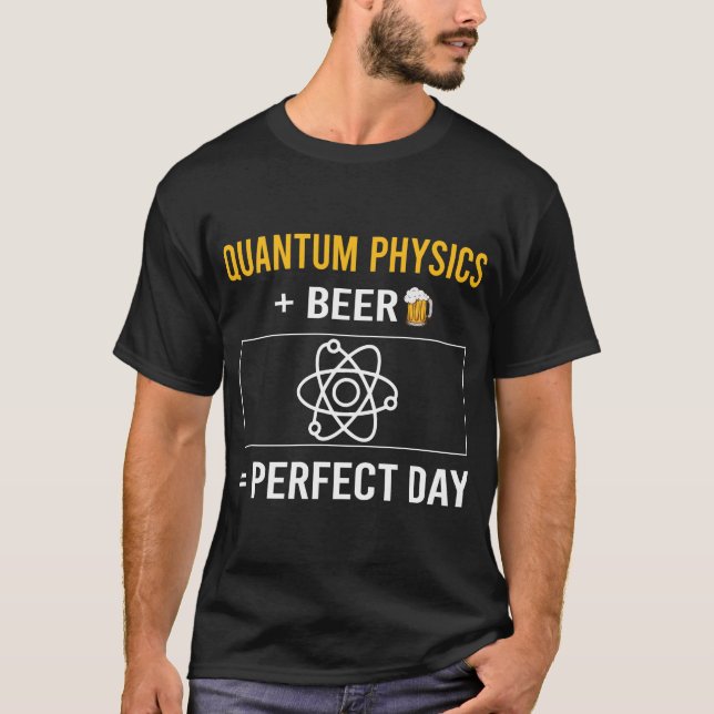 Öl-dagen kvantfysik t shirt (Framsida)