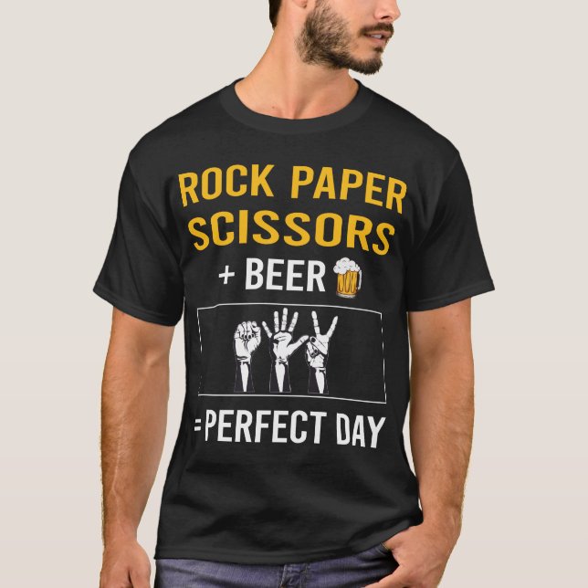 Öl-dagen Rock Paper Scissors T Shirt (Framsida)