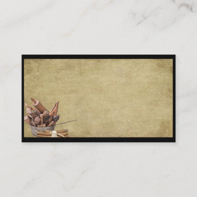 Ol danade Prim affärs-kort för Cookin'- Visitkort (Framsida)