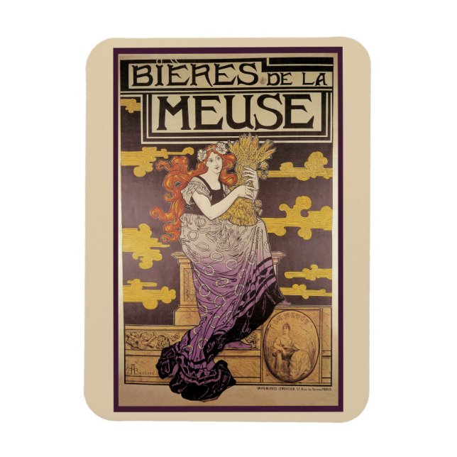 Öl de la Meuse av Marc Auguste Bastard Magnet (Vertikal)