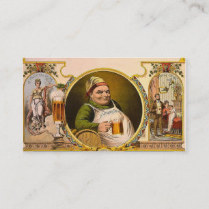 Öl den Retro medborgaredrinkvintagen Visitkort
