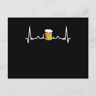 Öl Drickande Alkohol Hjärtbeat Present Meddelande Vykort