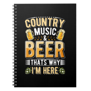 Öl Drinker Land Music Beer Drinking Birthday Anteckningsbok