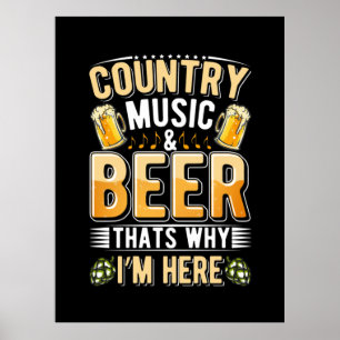 Öl Drinker Land Music Beer Drinking Birthday Poster