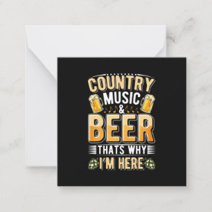 Öl Dryckare Country Musik Öl Drickande Födelsedag Anteckningskort