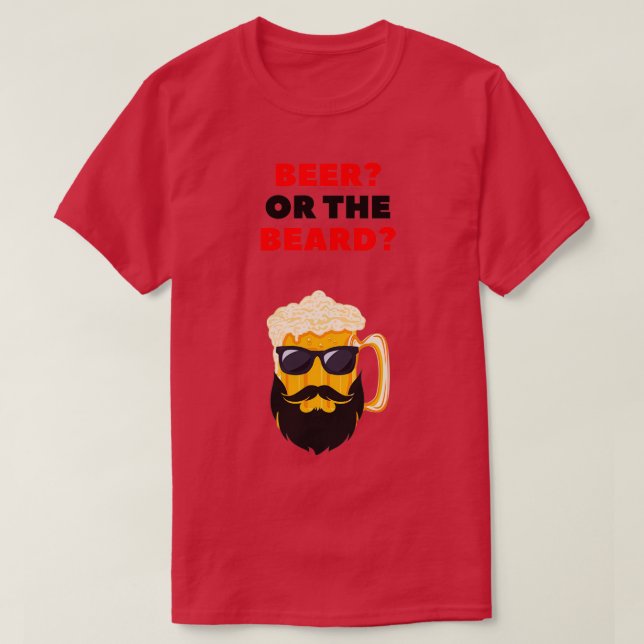 Öl eller skägg 2 t shirt (Design framsida)