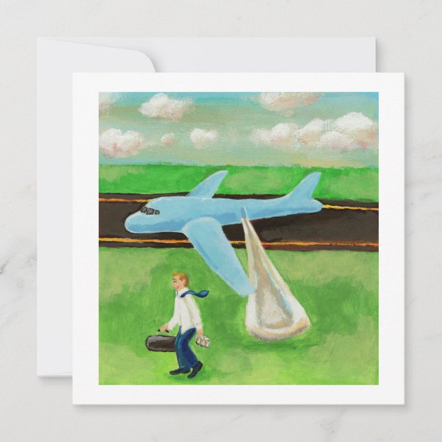 Öl, en stor bild och min värdighet - att sluta fly meddelande (Framsida)