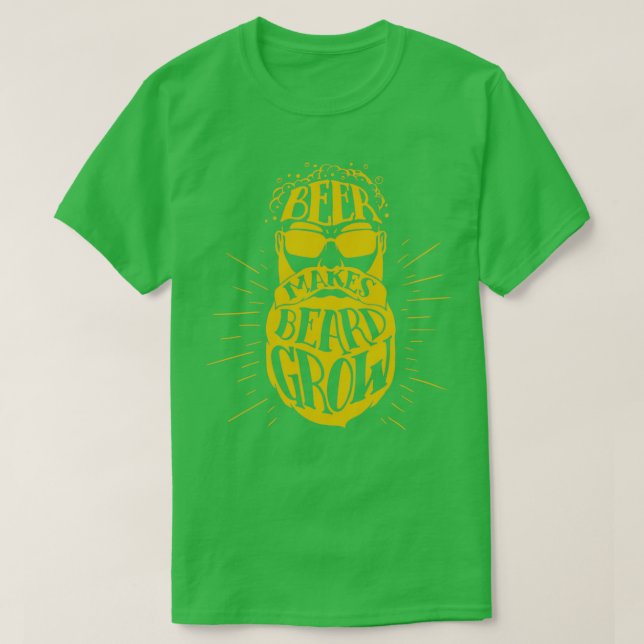 Öl får skägget att växa 2 t shirt (Design framsida)