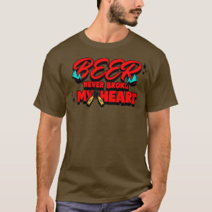 öl fattigare aldrig min hjärtbartender humor t shirt