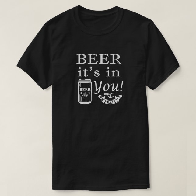 Öl finns i dig! t shirt (Design framsida)