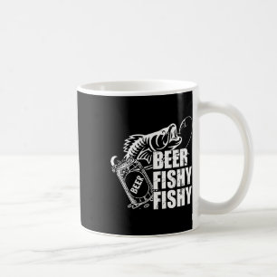 Öl Fiskig Fiskig Rolig Fiske Dricker Födelsedag G Kaffemugg
